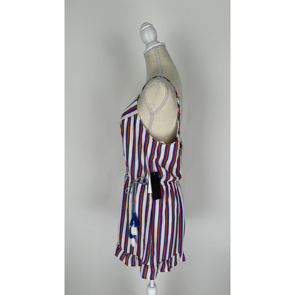 Jodi Kristopher Multicolor Striped Sleeveless Romper - Picture 4 of 14